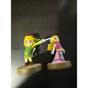 Nintendo Amiibo Toon Link and Toon Zelda Wind Waker 2-Pack Legend of Zelda